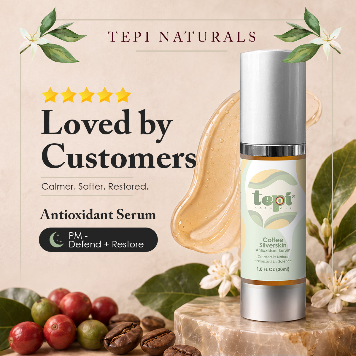 Coffee Silverskin Antioxidant Serum 1 fl. oz.