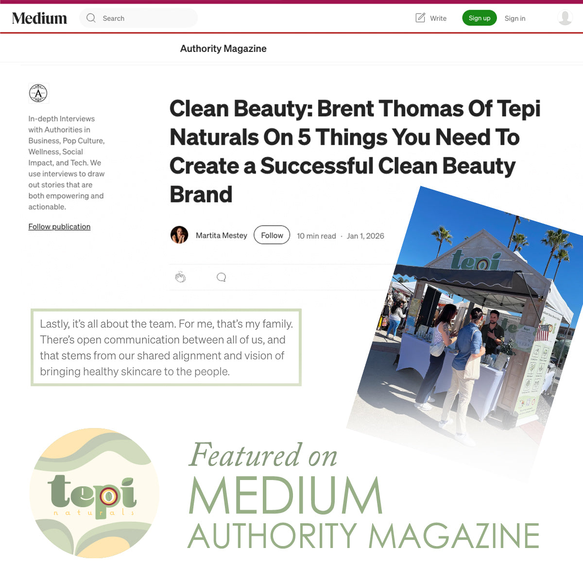Tepi Naturals Featured on: California Business Journal’s Post