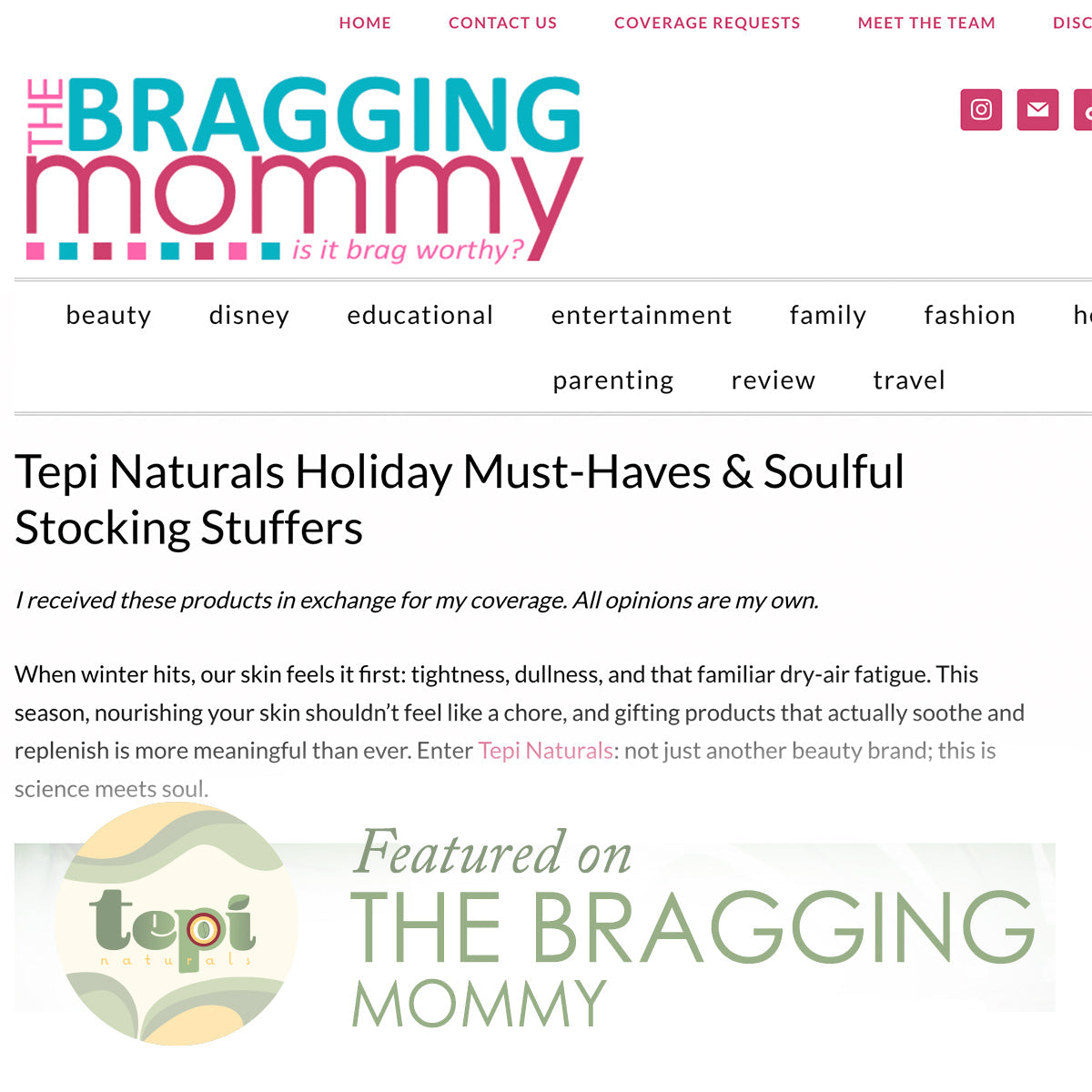 The Bragging Mommy-12/13/26