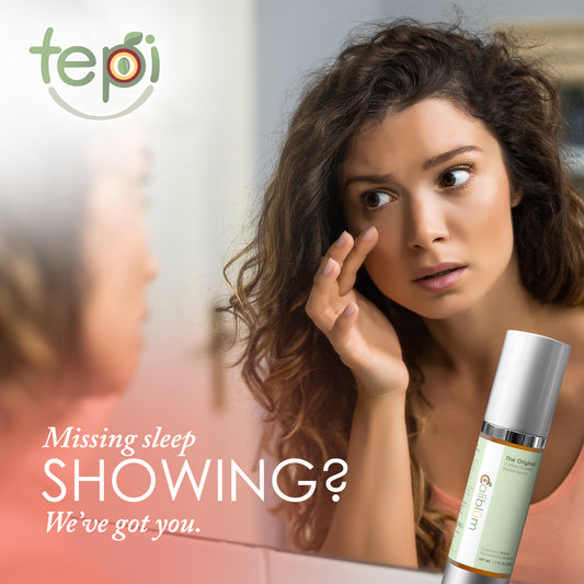 Say goodbye to those tired eyes and embrace the late-night glow-up with Tepi Naturals! ☕️✨