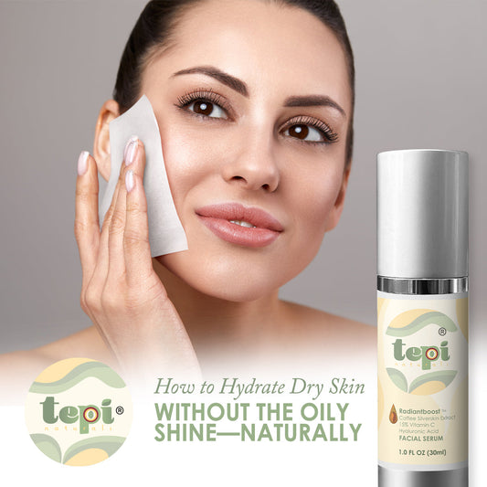 💧 How to Hydrate Dry Skin Without the Oily Shine—Naturally 💧