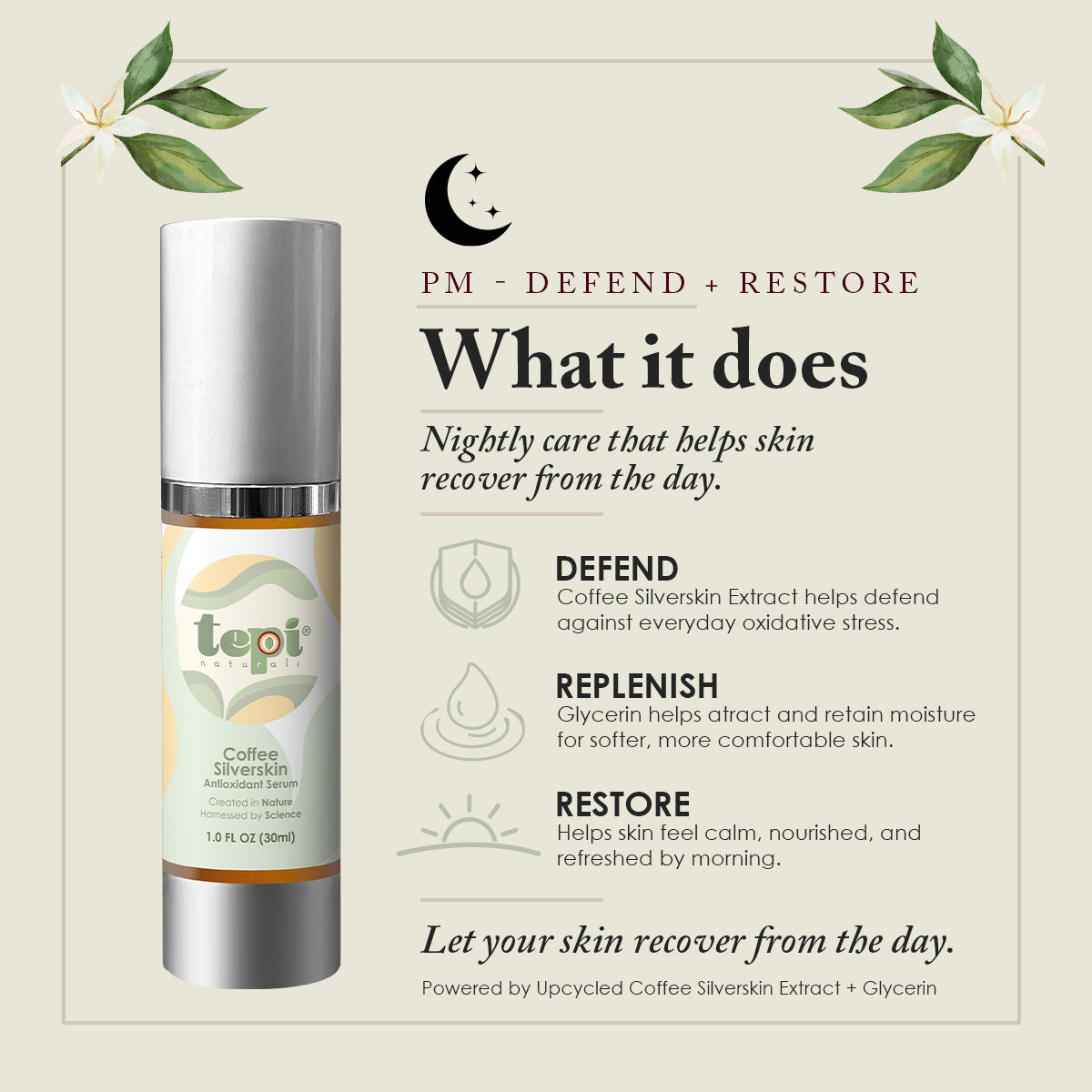 Coffee Silverskin Antioxidant Serum 1 fl. oz.