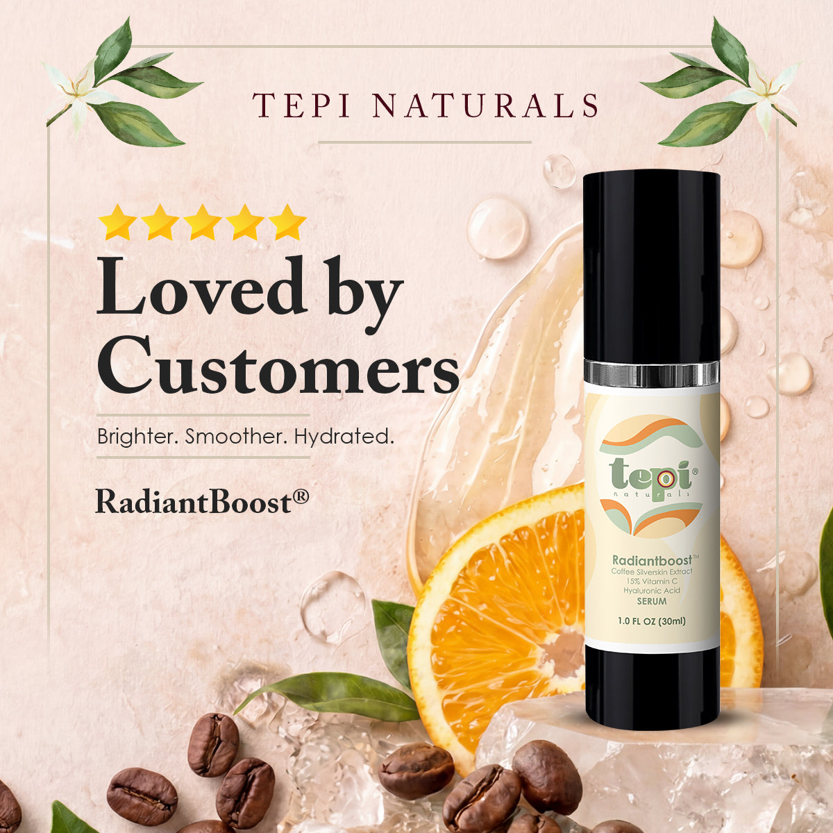 RadiantBoost™ Vitamin C + Coffee Silverskin Hydrating Serum